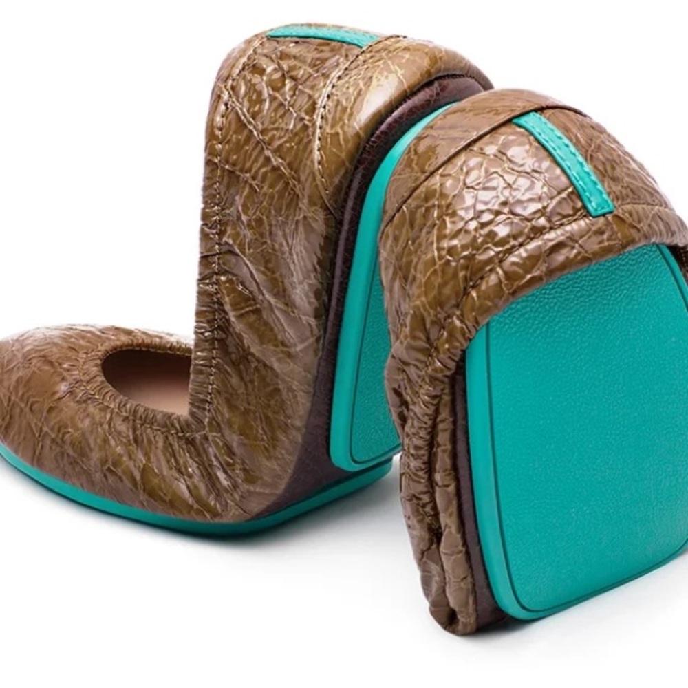Tieks Sienna Brown Croc size 9